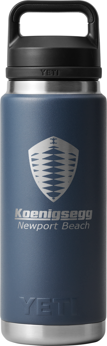 Koenigsegg Newport Beach - Yeti Rambler 26oz Chug Bottle - Navy