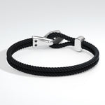 Koenigsegg Shield Braided Bracelet - Silver