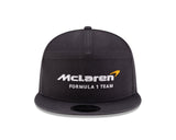 McLaren Racing F1 New Era 9Fifty Split Panel Flat Brim Hat - Stealth Black/Phantom