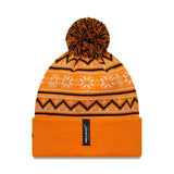 McLaren F1 New Era Limited Edition Holiday Cuff Bobble Beanie - Papaya