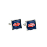 "BUGATTI AUTOMOBILES" SQAURED CUFFLINKS