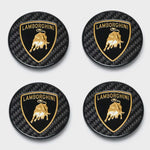 Lamborghini Carbon Fiber Center Caps Kit for Center Lock Wheels