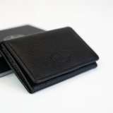 BUGATI CREDIT CARD HOLDER - BLACK LEATHER