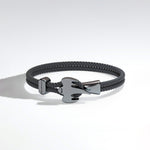 Koenigsegg Ghost Braided Bracelet - Oxidized Silver