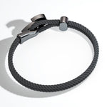 Koenigsegg Ghost Braided Bracelet - Oxidized Silver