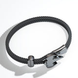 Koenigsegg Ghost Braided Bracelet - Oxidized Silver