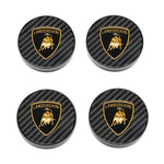 Lamborghini Carbon Fiber Center Caps Kit