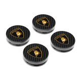 Lamborghini Carbon Fiber Center Caps Kit