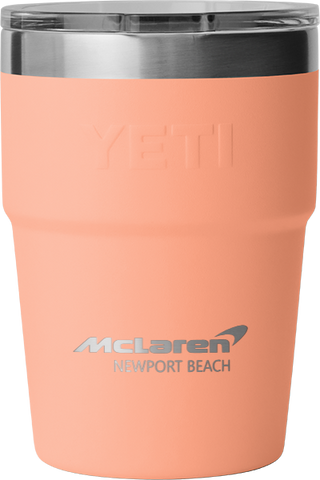 McLaren Newport Beach - Yeti Rambler 16oz Stackable Cup - peach