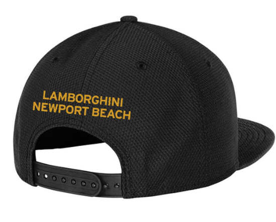 LAMBORGHINI NEWPORT BEACH FLAT BILL HAT