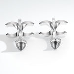 SILVER CC CUFFLINKS