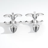 SILVER CC CUFFLINKS