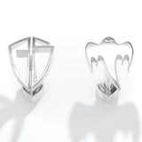 SILVER GS CUFFLINKS