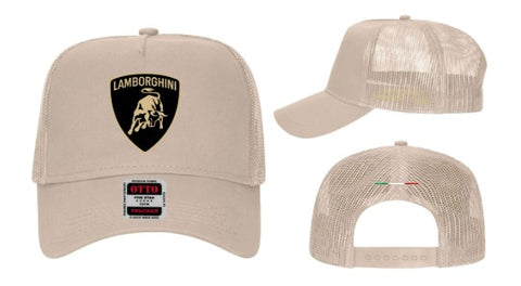 Lamborghini Newport Beach - Khaki Trucker Cap