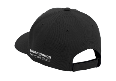 KOENIGSEGG HAT WITH WHITE EMROIDERED CC SNAPBACK - BLACK