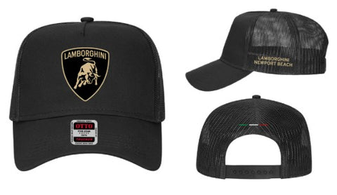 Lamborghini Newport Beach - Black Trucker Cap