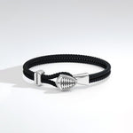 Koenigsegg Shield Braided Bracelet - Silver