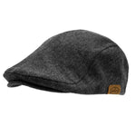 MEN'S BUGATTI HERITAGE FLAT DRIVERS HAT GREY