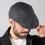 MEN'S BUGATTI HERITAGE FLAT DRIVERS HAT GREY