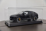 BLACK LAMBORGHINI URUS SCALE MODEL 1:18 WITH CASE